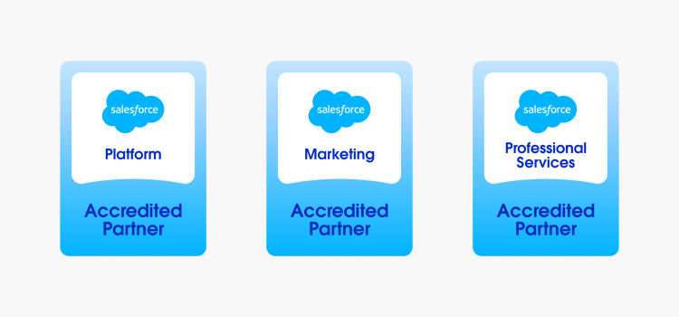 salesforce Platform Accredited Partner, salesforce Marketing Accredited Partner, salesforce Professional Services Accredited Partner