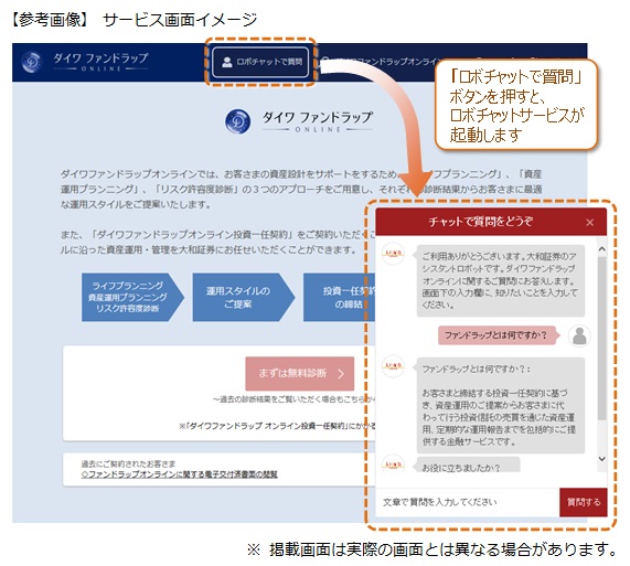 サービス画面イメージ